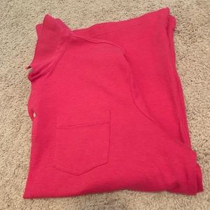 Lands End Pima Cotton Bright Pink Polo Shirt XL